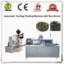 Automatic tea bag packing machine with box device