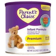 Parents choice Baby Milk Powder/ Soy Based Infant Formula