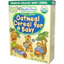 Healthy Times, Organic Oatmeal with Peaches and Banana Cereal for Baby, 6 oz (170 g)