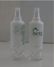 silk print water bottle glass bottle