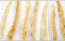 Blue whiting shred by hand skinless