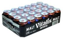 VITALIS Premium Dark Malt Beverage Non-alcoholic canned 24x33cl