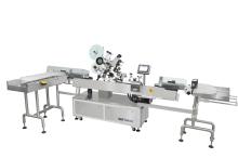 SLA-604 Wrap-around horizontal labeler with vertical feeding and vertical delivery