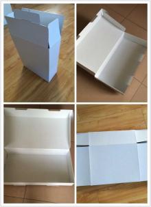 Solid cardboard box used for seafood