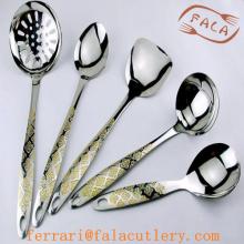 China OEM/ODM 18 10 Stainless Steel Full Gold Kitchenware