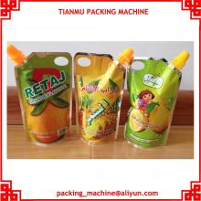high speed standing bags with spout juice milk water packing machine