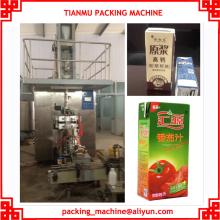 Aseptic brick carton milk  juice   pack ing machine