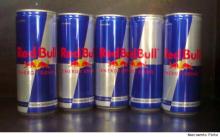soft drink Coke and Bull energy 250ml Red