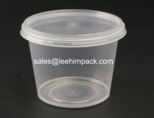 Round Plastic Food Containers For Multi-use Purpose