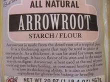 Thai Origin arrowroot starch and arrowroot flour