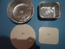 Aluminium Foil Containers Laminated  Paper   Board  Lids Covers