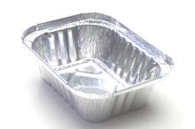 HOT SALE disposable and recyclable aluminum foil dinner tray 1000pcs/ctn