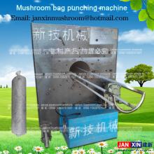 pleurotus shiitake oyster mushroom growing substrate bag hole punch machine