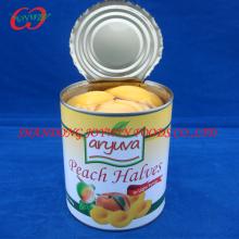 Brands  canned   peach   halves /half in lighty syrup