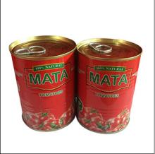 Tinned tomato paste with plastic cover, OEM service