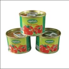 Easy open and bright red 70g canned tomato paste to Nigeria