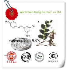 Polygonum Cuspidatum Extract/Giant Knotweed Extract/Resveratrol 98% CAS:501-36-0