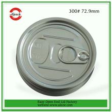 300#73mm aluminum easy open end for milk powder can