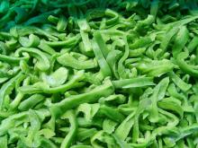 supply frozen green pepper dice and slice/stripes