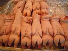 Pork hind feet