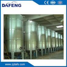 Dimpled wine fermenting tank