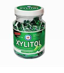 Lotte Xylitol Lime Mint Chewing Gum 290g Jar
