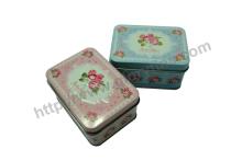 Rectangular Tin Box with embossing 90*65*47mmH