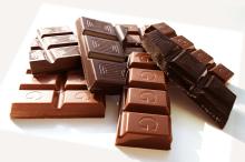 chocolate, chocolate candies, waffles, pralines, jelly with filling