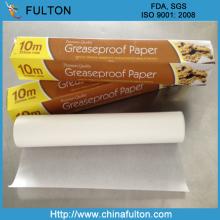 High Quality 28-60gsm White Greaseproof paper Roll KIT7 Food Packaging Paper