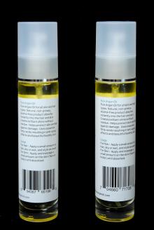 Hair nourishing treatement natural Argan oil in Laura bottles