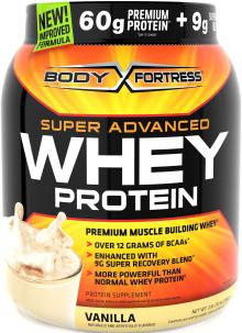 Body Fortress Super Advanced Whey Protein Powder, Vanilla, 2 Pound