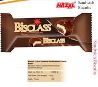 HAZAL Bisclass Cocoa Coated Marshmallow Sandwich Biscuit HAZAL Bisclass Cocoa Coated Marshmallow San