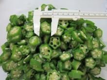 ISO & Brc IQF Certificated Okra Cut, Frozen Okra