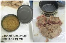 Skipjack tuna in oil -katsuwonus pelamis