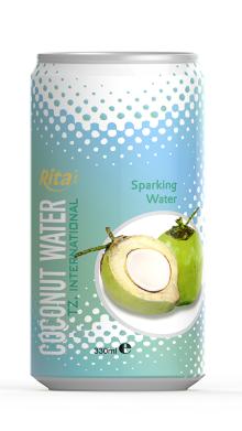 330ml Aluminum can sparkling coconut water