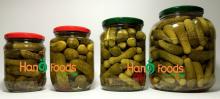 Pickled gherkins