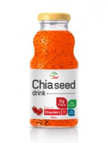250ml Chia Seed Drink Strawberry Flavor