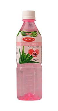 OKYALO Wholesale 500ml Aloe vera juice drink with Lychee