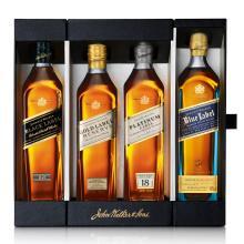 Johnnie Walker Black, Double Black, Red and Blue Label Scotch