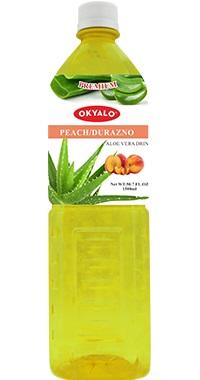 1.5L Peach Fresh Pure Aloe Vera Drink Supplier OKYALO