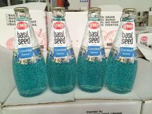 Cocktail flavor Basil Seed Juice in 300ml glass bottle