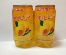 Mango flavored Carbonated Drink in 340ml transparent PET CAN