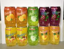 Carbonated Juice Drink in 340ml transparent PET CAN