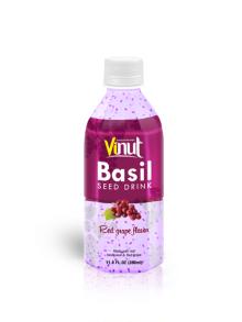 350ml basil seed with Red grape flavour