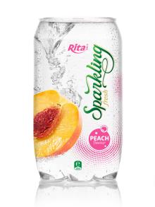 Sparkling Peach flavor Juice 350ml PET Can