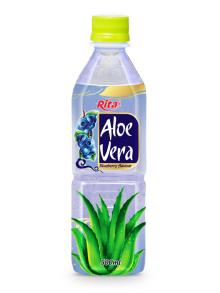 Blueberry flavor aloe vera drinks 500ml PET bottle