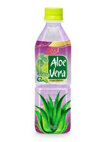 Grape flavor  aloe   vera   drink s  500ml  PET bottle