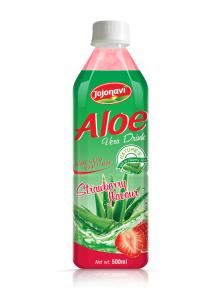 wholesale Aloe vera juice drink with Strawberry flavour PET Bottle