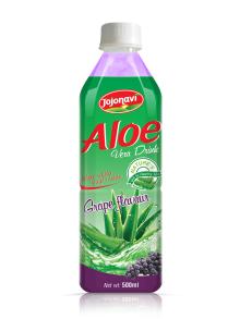 Wholesale Aloe vera juice drink with  Grape  flavor PET  Bottle 