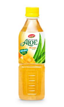 Fruit juices Aloe vera products export Aloe vera drink with Mango flavour in PET Bottle 500ml